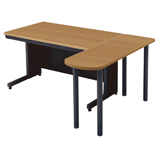 プラス LEED サイドテーブル本体ブラック　W400×D1200×H700